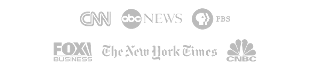 As featured on CNN, ABC News, PBS, Fox Business, The New York Times, CNBC
